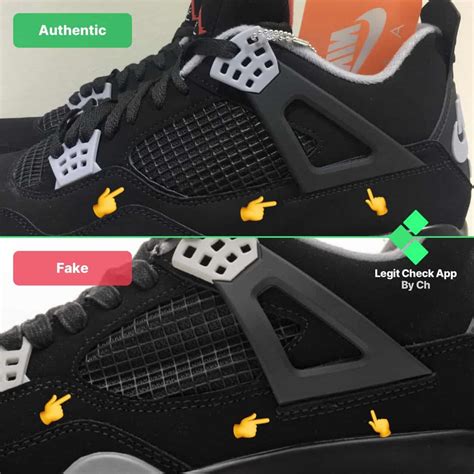 how to check if jordan 4 are fake